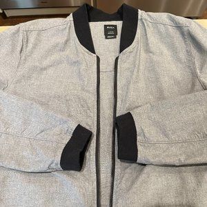 RVCA gray bomber jacket